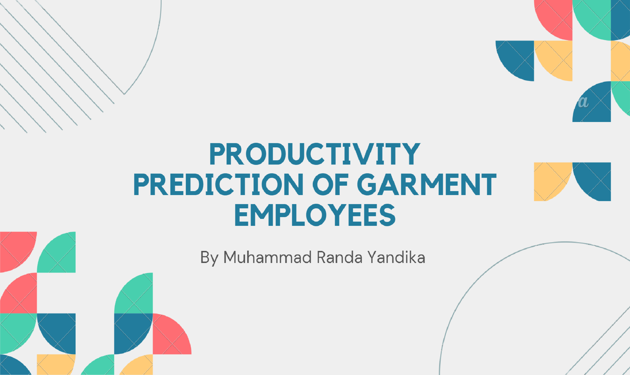 Productivity Prediction of Garment Employees